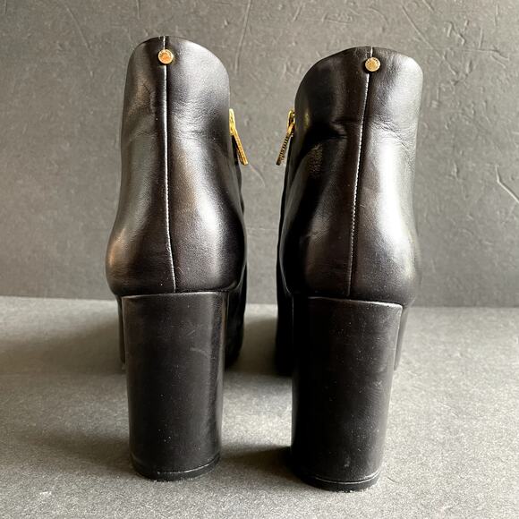 Ted Baker Black Leather Lowrenna Ankle Booties 38.5/7.5 - Picture 6 of 10